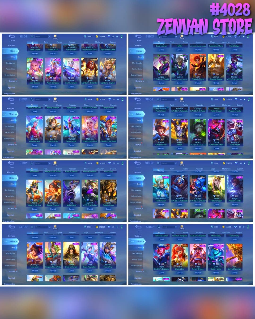 Thumbnail 2 akun ML 🔥 #4028 🔥 437 Skins 💎 2 Legend Skins Lesley Angelic Agent + Franco King of Hell 👑 Exalted Collector II ⚔️ 2 Collector Skins Jawhead Samurai Mech + Natalia Warrioress Paragon ⭐ 10 Zodiac Skins 🌟 Ducati Benedetta Panigale V4S Rider 🎯 Prime Claude Cosmic Blaze ✨ Ruby Mecha Maiden 🔱 Highest Rank 72 Stars ✅ Safe Account